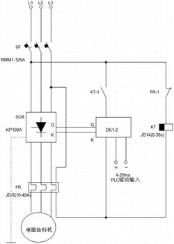 豎爐排料電振過流保護自動復位系統