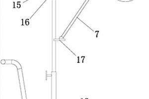 可調節燈桿支撐架角度的庭院燈
