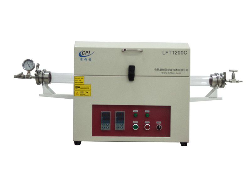 實驗設備：LFT系列雙溫區真空管式爐 LF1200C-400D60II（管式爐系列）
