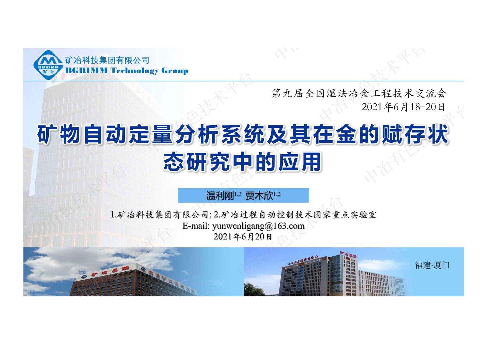 礦物自動定量分析系統及其在金的賦存狀態研究中的應用