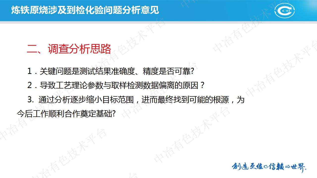 煉鐵原燒涉及到檢化驗問題分析報告2.0