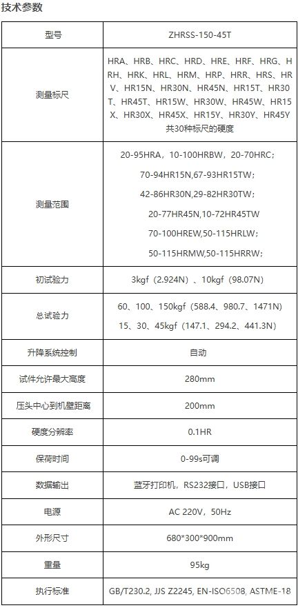 ZHRSS-150-45T全自動全洛氏硬度計