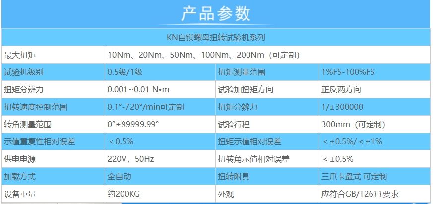 自鎖螺母扭轉試驗機