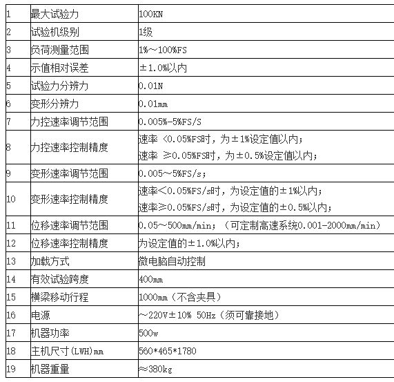 100KN數顯式萬能拉力試驗機